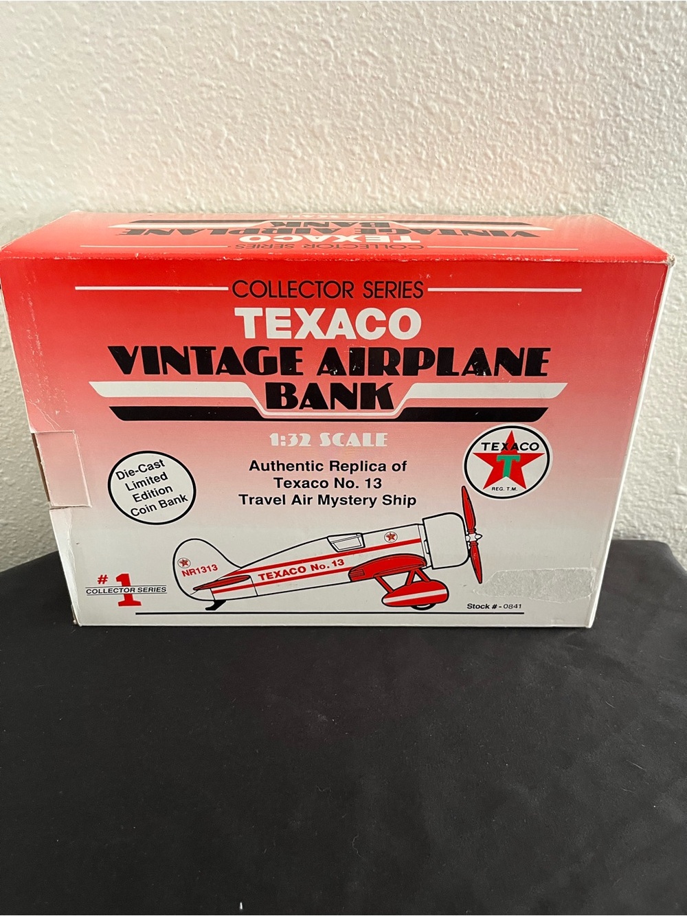 Texaco Vintage Red Airplane Bank - Collector Series